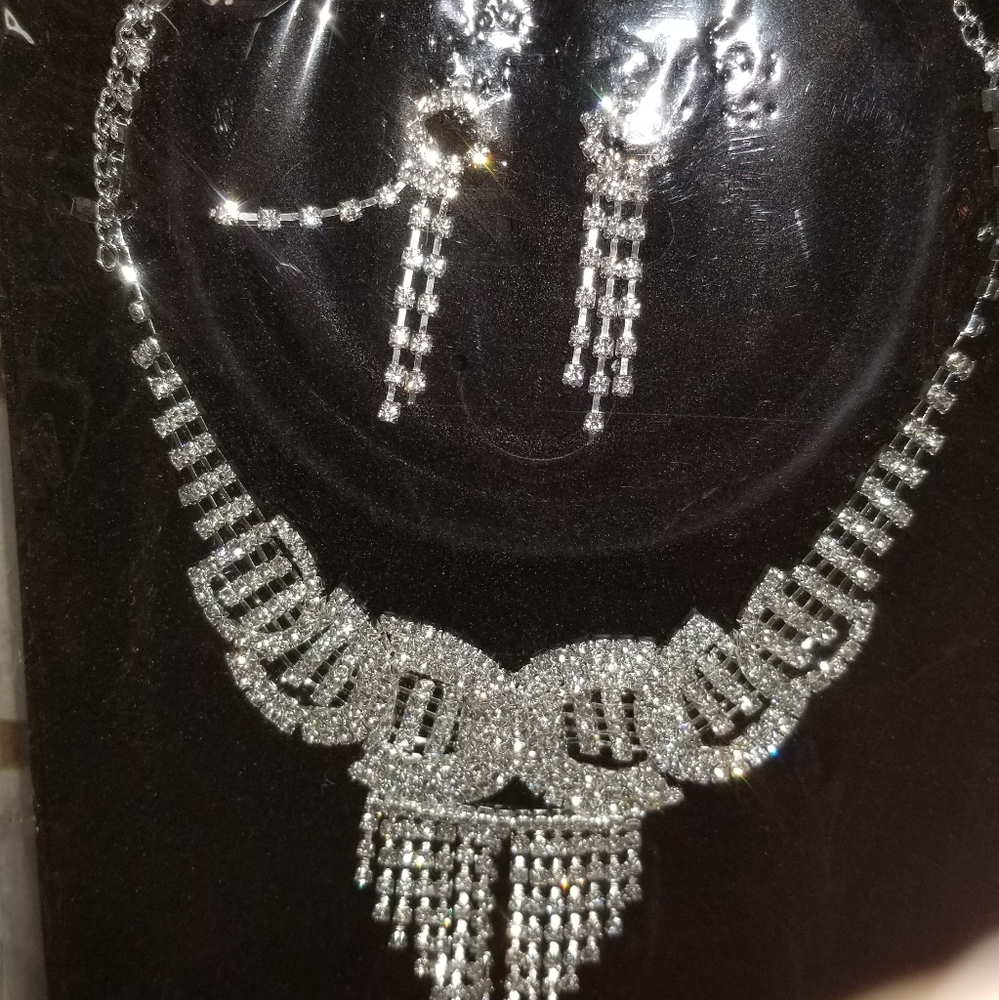 Necklaces and matching earrings